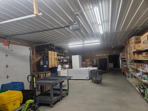 Truck unloading area