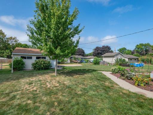 Terrific backyard area. Plenty of space to garden and enjoy the outdoors.