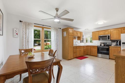 Kitchen cabinets are solid hardwood