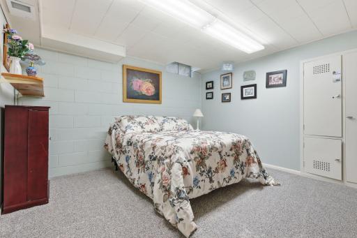lower level non-compliant bedroom
