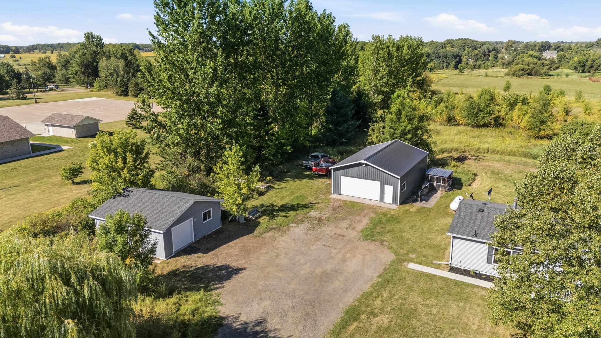 2 Garages plus shed