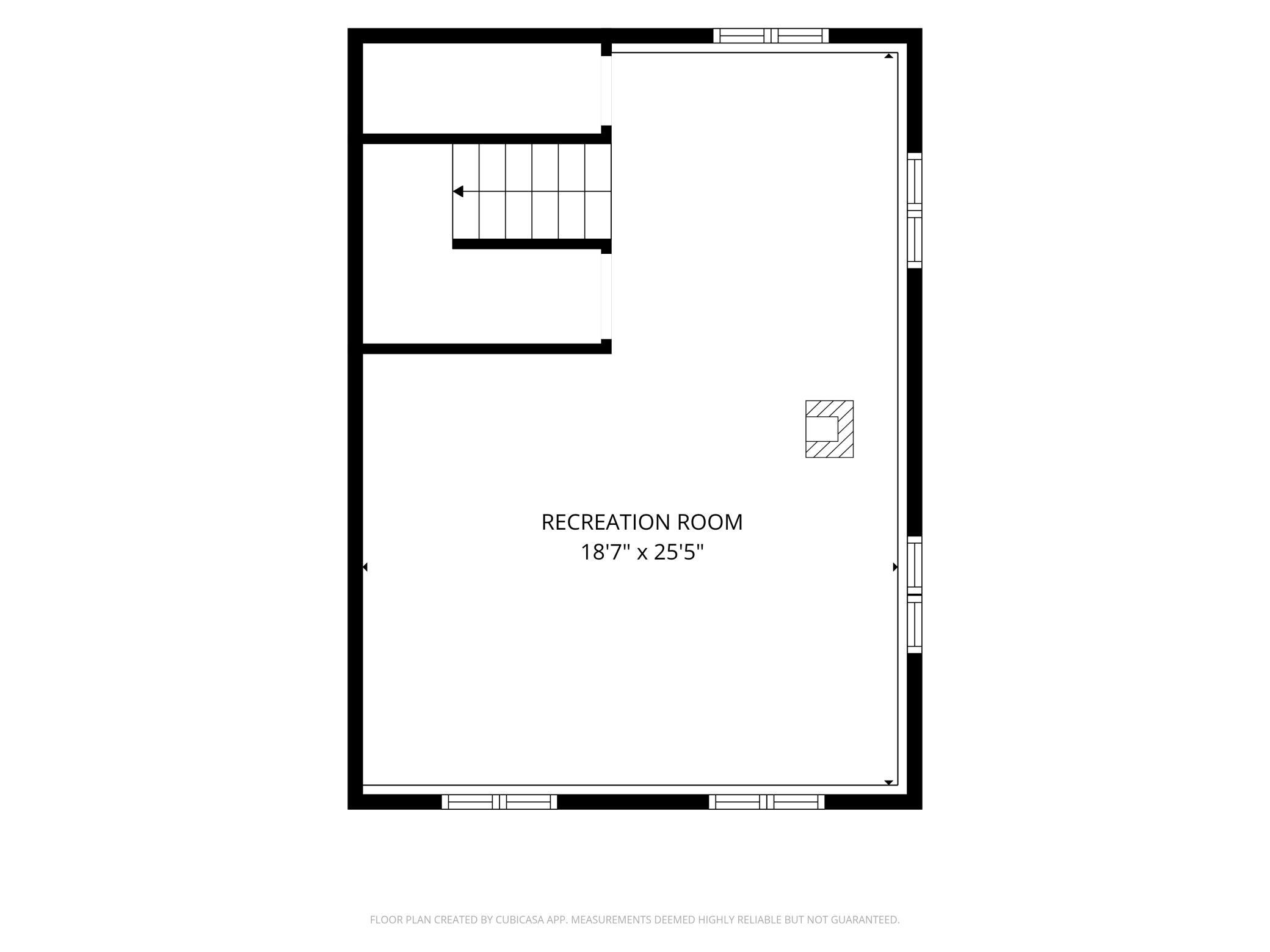 Lower level of the addition