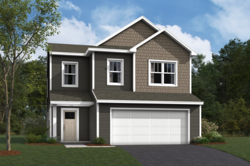 Lexington B elevation - exterior. Pic is for elevation purposes only. Designer selected exterior colors will be different.