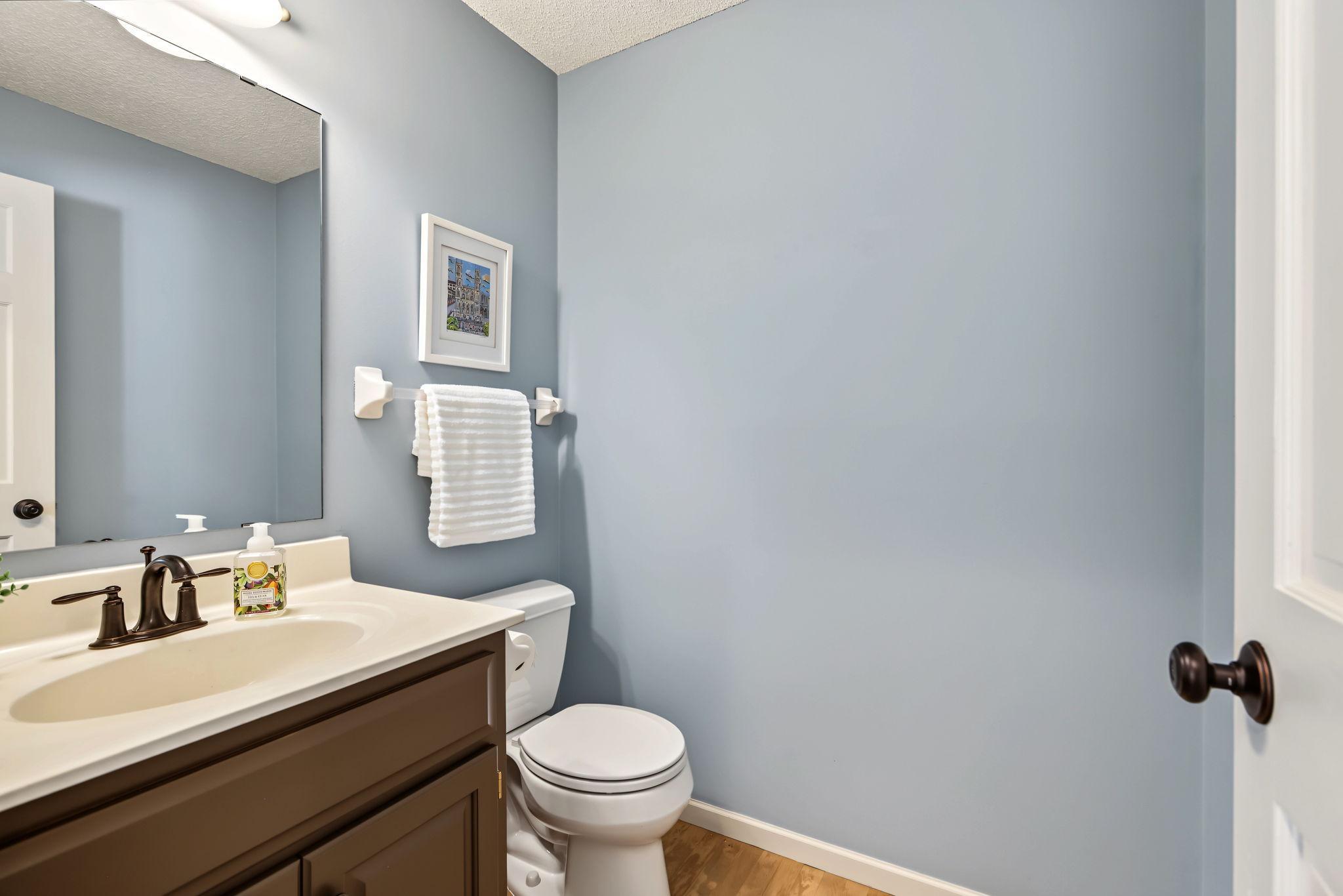 Main level 1/2 bath.