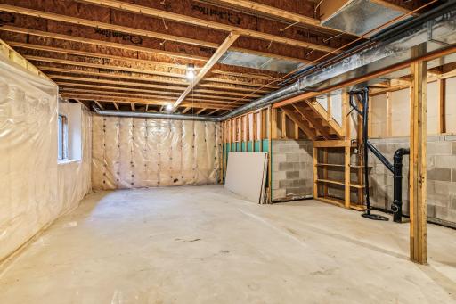 Unfinished 4th level offers incredible potential and is ready for your ideas! Create additional living space, a home office, exercise room, hobby area, or whatever best suits your needs.