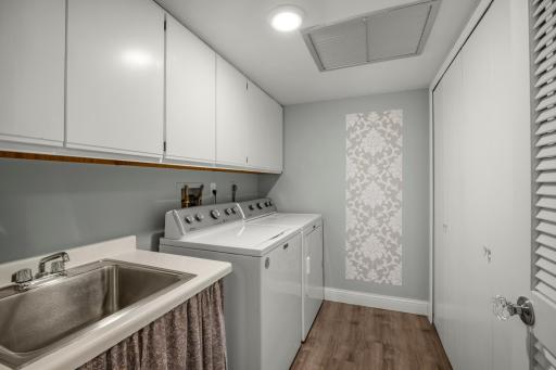 Laundry room in unit