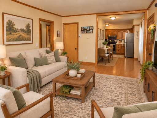 Virtually staged living room to kitchen view.png