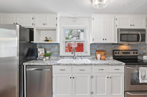 Granite c-tops and kitchen window