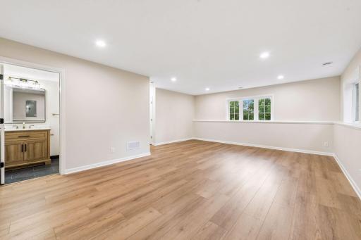 All newly finished lower level (bedroom could be created)