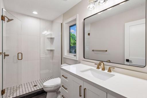 All new primary bath - beautiful tile and finishes