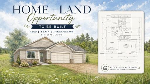 Photo for TBD County Road 134, Pine River, MN 56474 - listing #7135904 Rendering - 3 Bed / 2 Bath / 3 Stall Garage / 1775 sq ft / 13 acres