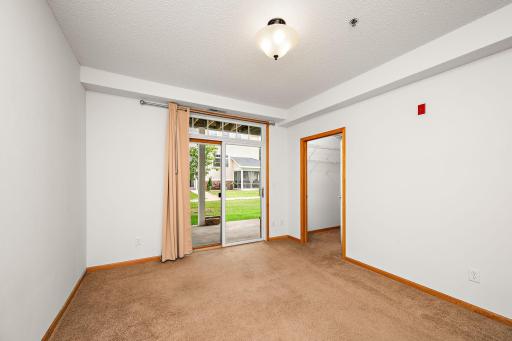 Great bedroom with large closet, easy access to patio.