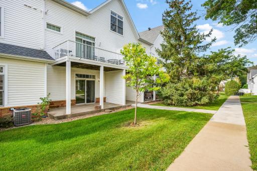 Easily walk out your own door to pathway, outside, direct access
