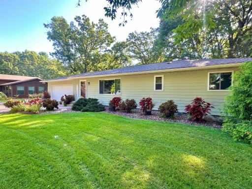 Home is nicely landscaped to beautify as well as making it easy to maintain.