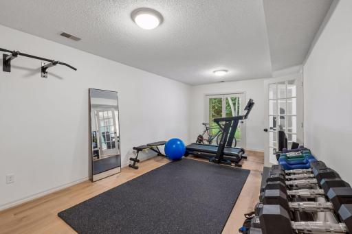 Workout area can be 3rd bedroom
