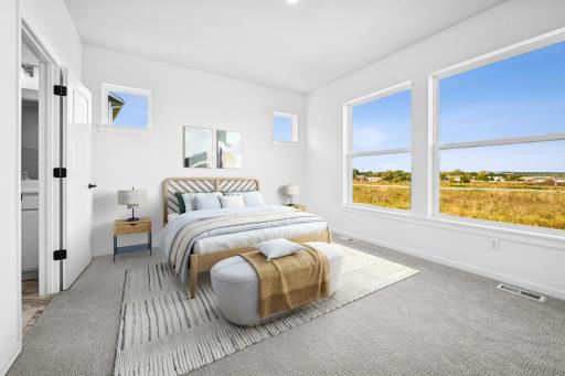 Large windows in owners suite