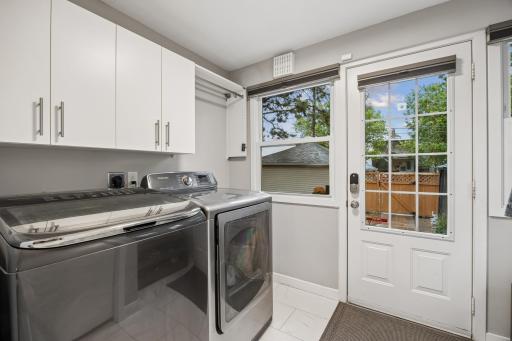 Convenient main-level laundry area with easy access for everyday use