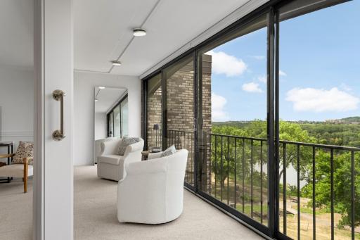 Open porch wonderful views of the river valley