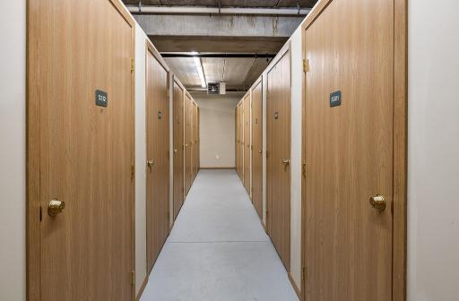 Building storage room is clean and bright. Includes a designated locked space for unit 309.