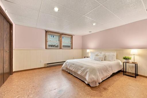 Lower-level third bedroom