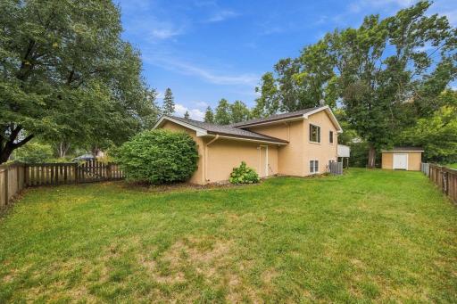 Fenced in side yard