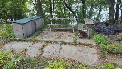 Extra patio area