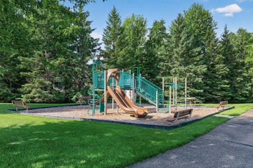 The little ones will love this community playground; a safe, fun space to make friends and burn energy right in the neighborhood.