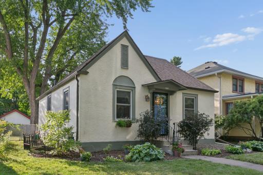 Photo for 2834 Arthur Street NE, Minneapolis, MN 55418 - listing #7136068 Freshly painted exterior trim on home and garage, and updated front yard landscaping for minimal work.