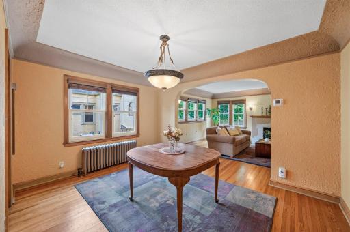 Warm Hardwood Floors Throughout the Main Level