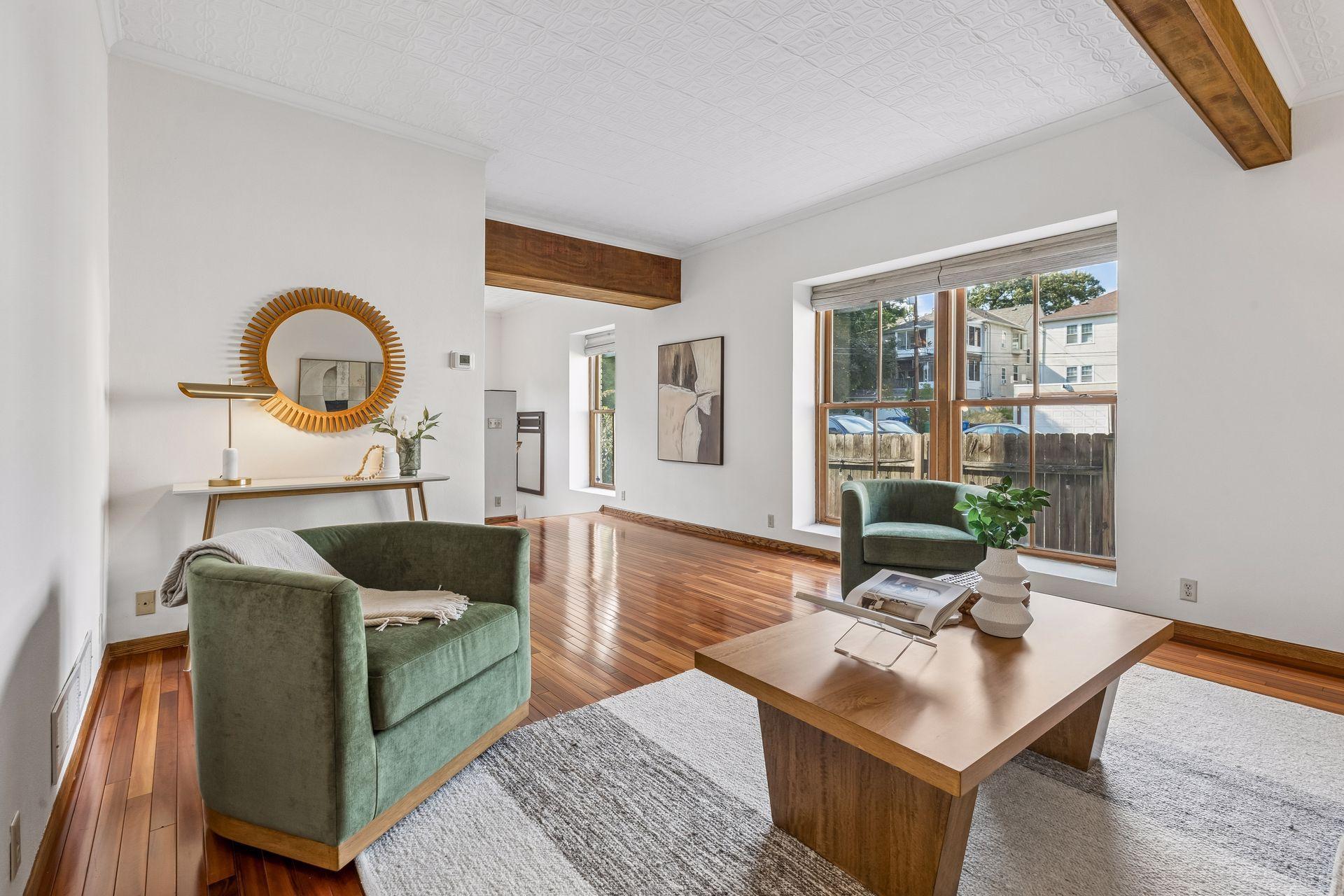 Natural light helps distinguish this condo from traditional condominiums in the neighborhood.