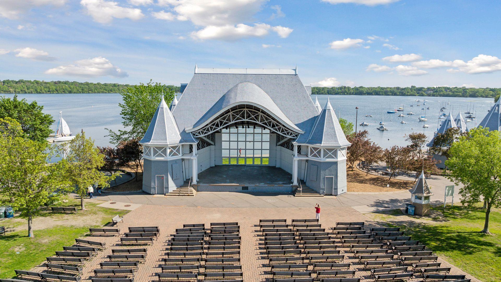 Summer concerts at the nearby Lake Harriet Bandshell.