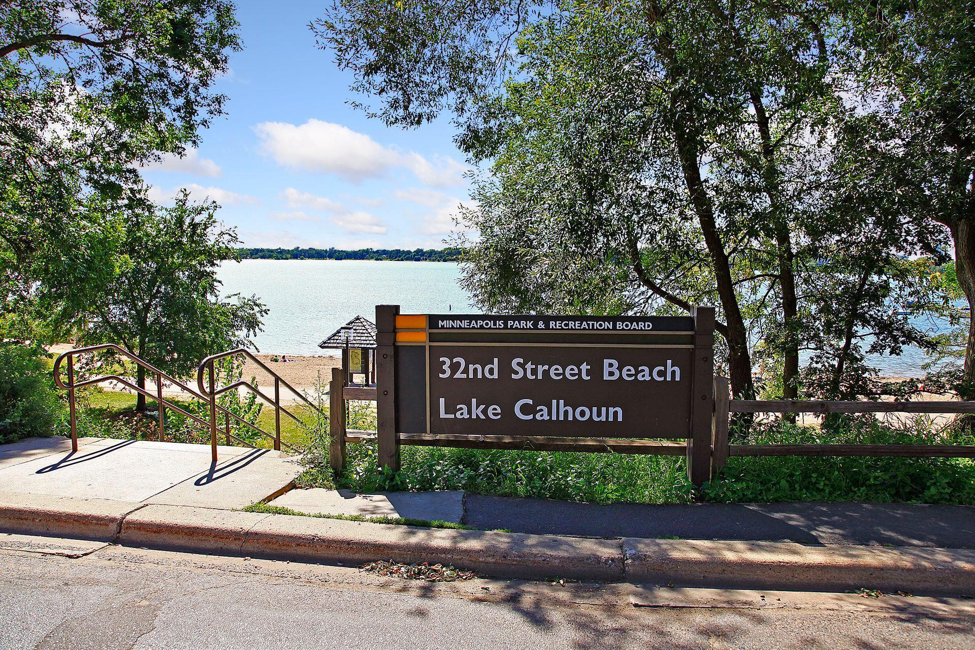 Just 3 blocks to the 32nd Street Beach at the lake formerly known as Calhoun - now Bde Maka Ska.