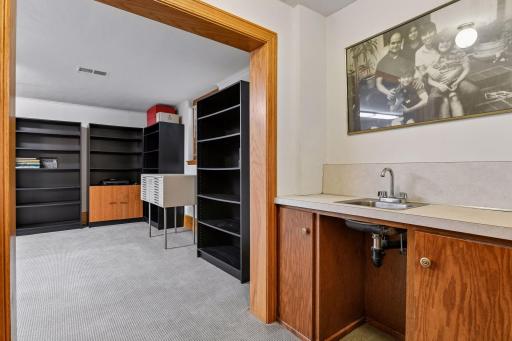 Lower level Amusement Room with wet bar