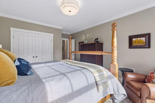 Generous proportions make this bedroom easy to furnish in a variety of ways.