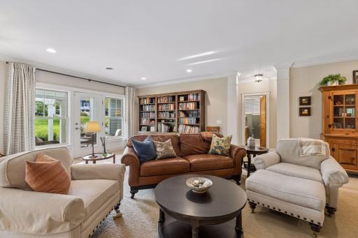 Comfortable lower-level living with plenty of space for conversation, movie nights, or guests.