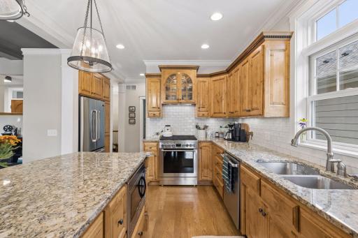 Generous counter space and storage make this kitchen ready for everything from weekday dinners to holiday gatherings.