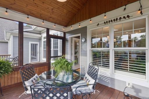 A favorite gathering space, the screen porch brings the outdoors into everyday living.