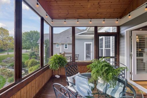 From morning coffee to dinner with friends, the screen porch is one of the homeâs standout spaces.