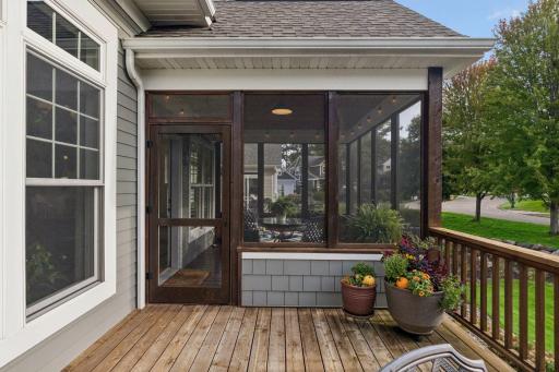Multiple outdoor living areas make it easy to enjoy the setting from morning through evening.