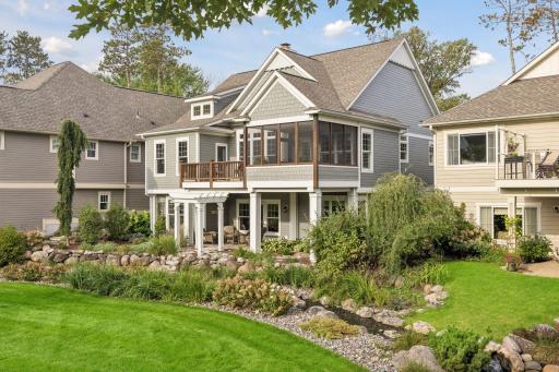 One of Liberty on the Lakeâs defining features: beautifully maintained green space bordered by the creek.