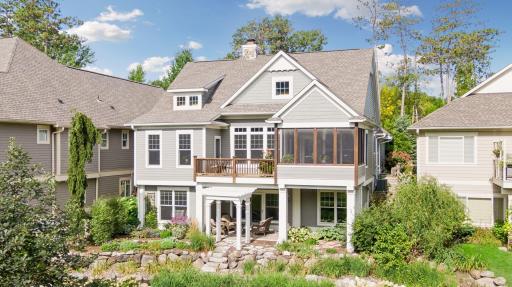 A timeless exterior that fits beautifully into Liberty on the Lakeâs village-inspired streetscape.