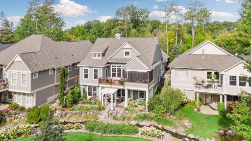 The home sits directly along one of Liberty on the Lakeâs most scenic stretches of green space.