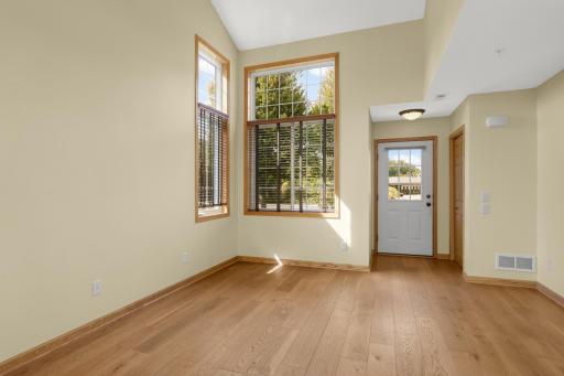 Updated floors throughout the main level. South and west-facing windows bring in natural light throughout the day.