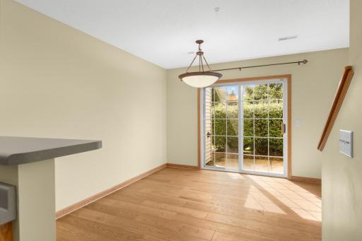 Eat in the informal dining room, at the breakfast bar or out on your patio.