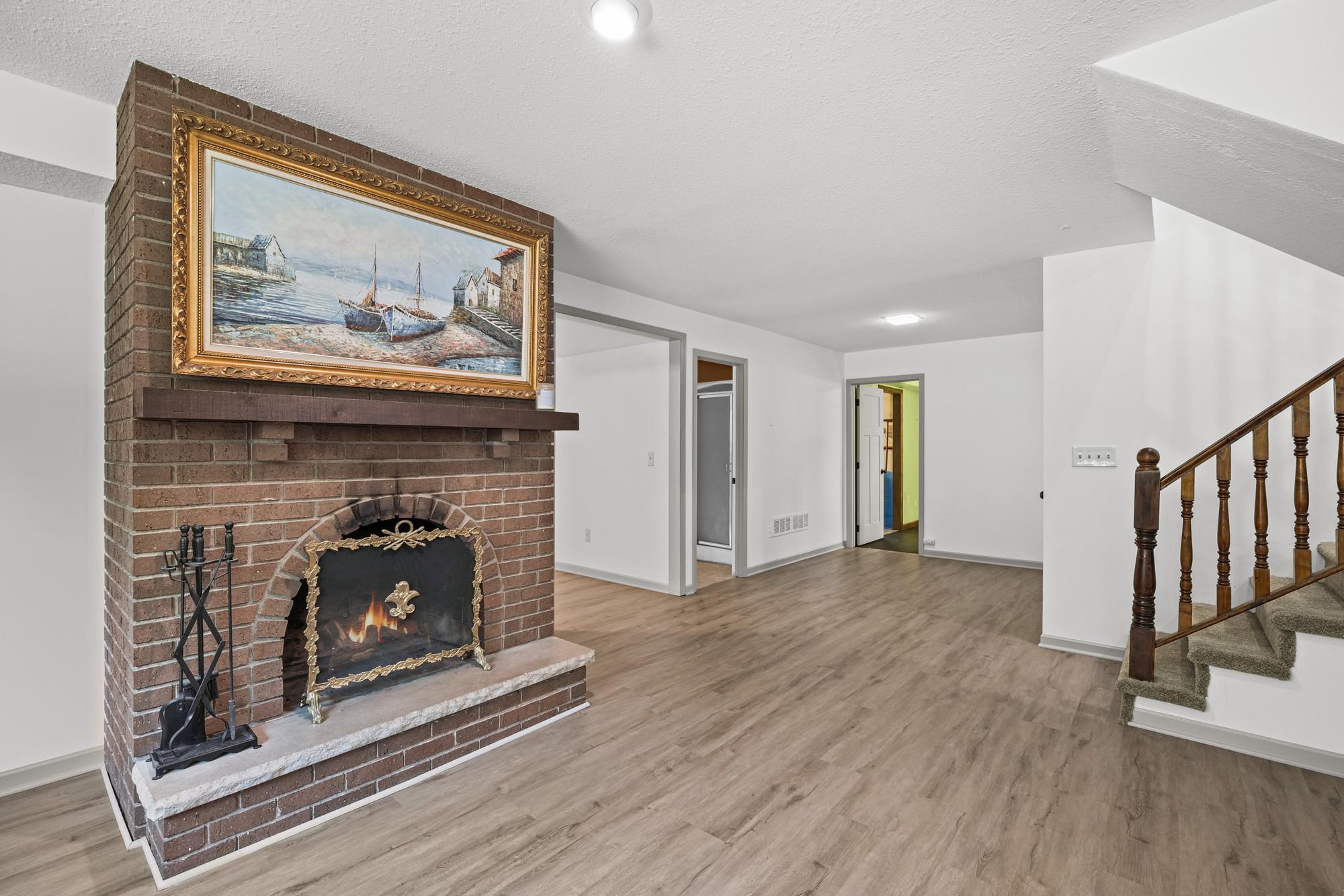 Double fireplace