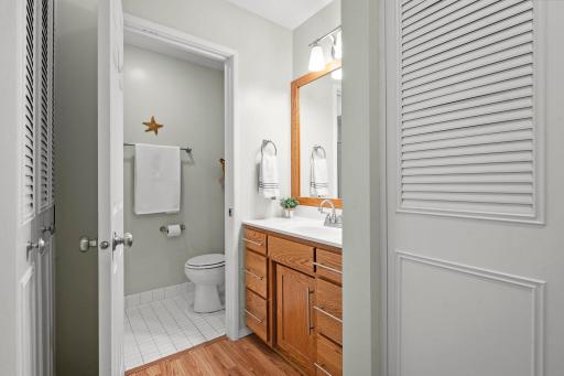 3/4 Bath off the 2nd BR plus 2 large closets!