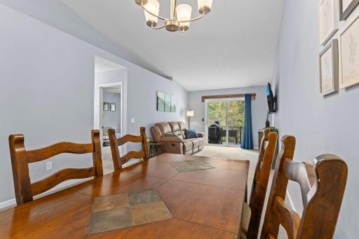 The main level has an open concept layout.