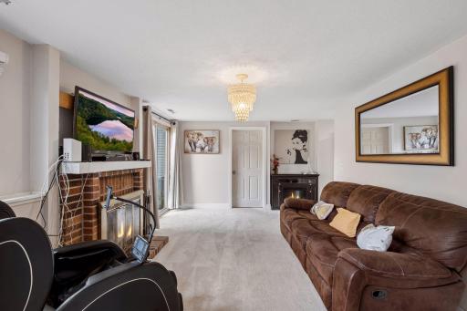 LL Family Room with Fireplace
