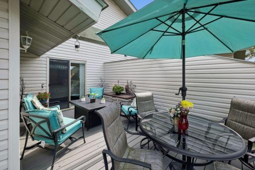West Facing deck