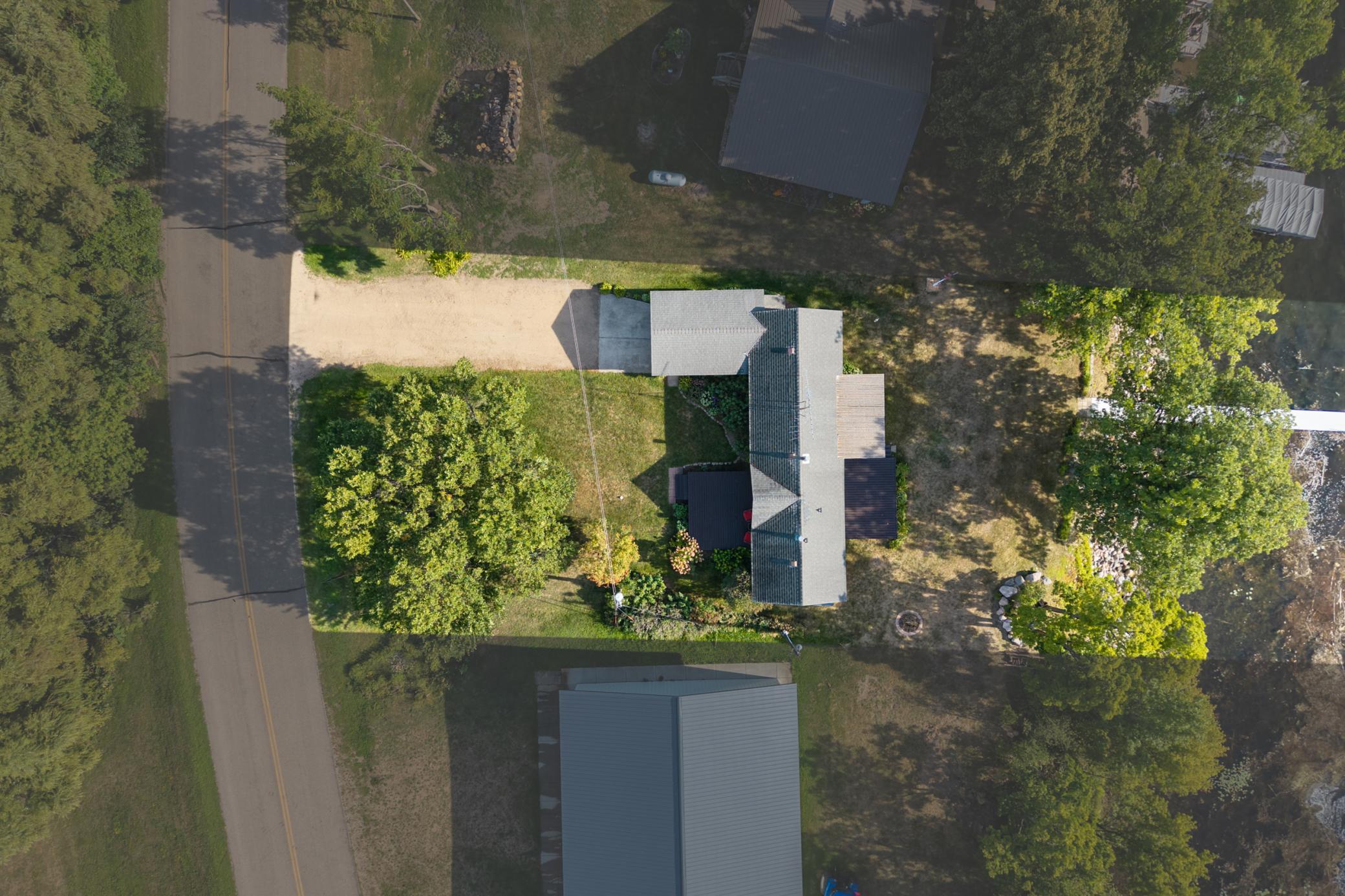 Overhead view of property